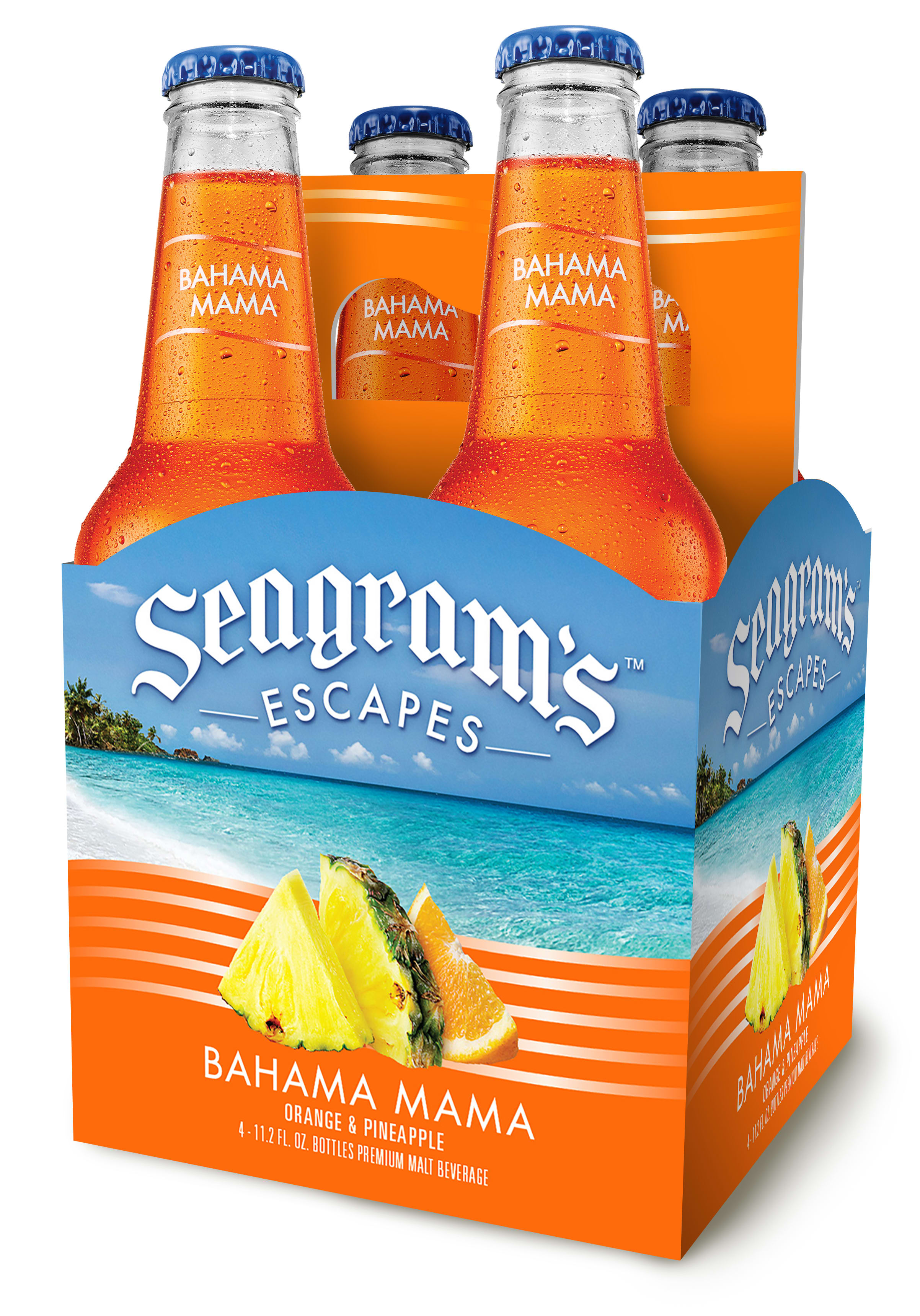 SEAGRAM'S ESCAPES  PINEAPPLE STARFRUIT - 4pk BTL