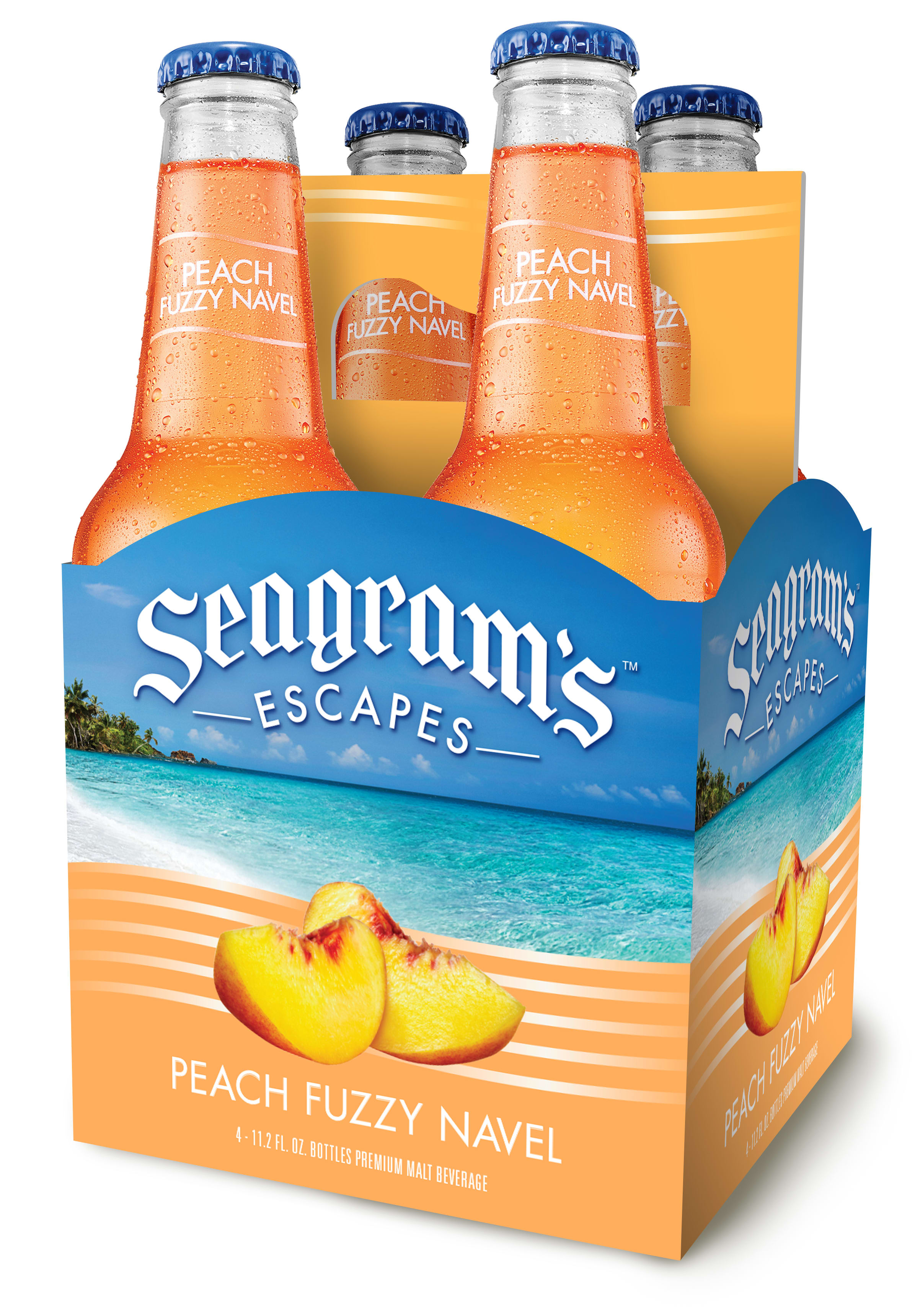 SEAGRAM'S ESCAPES  PEACH BELLINI - 4pk BTL