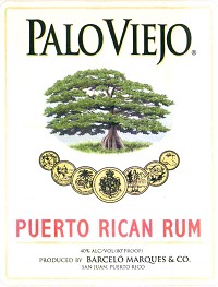 PALO VIEJO  BARCELONA WHITE RUM  -1.75L