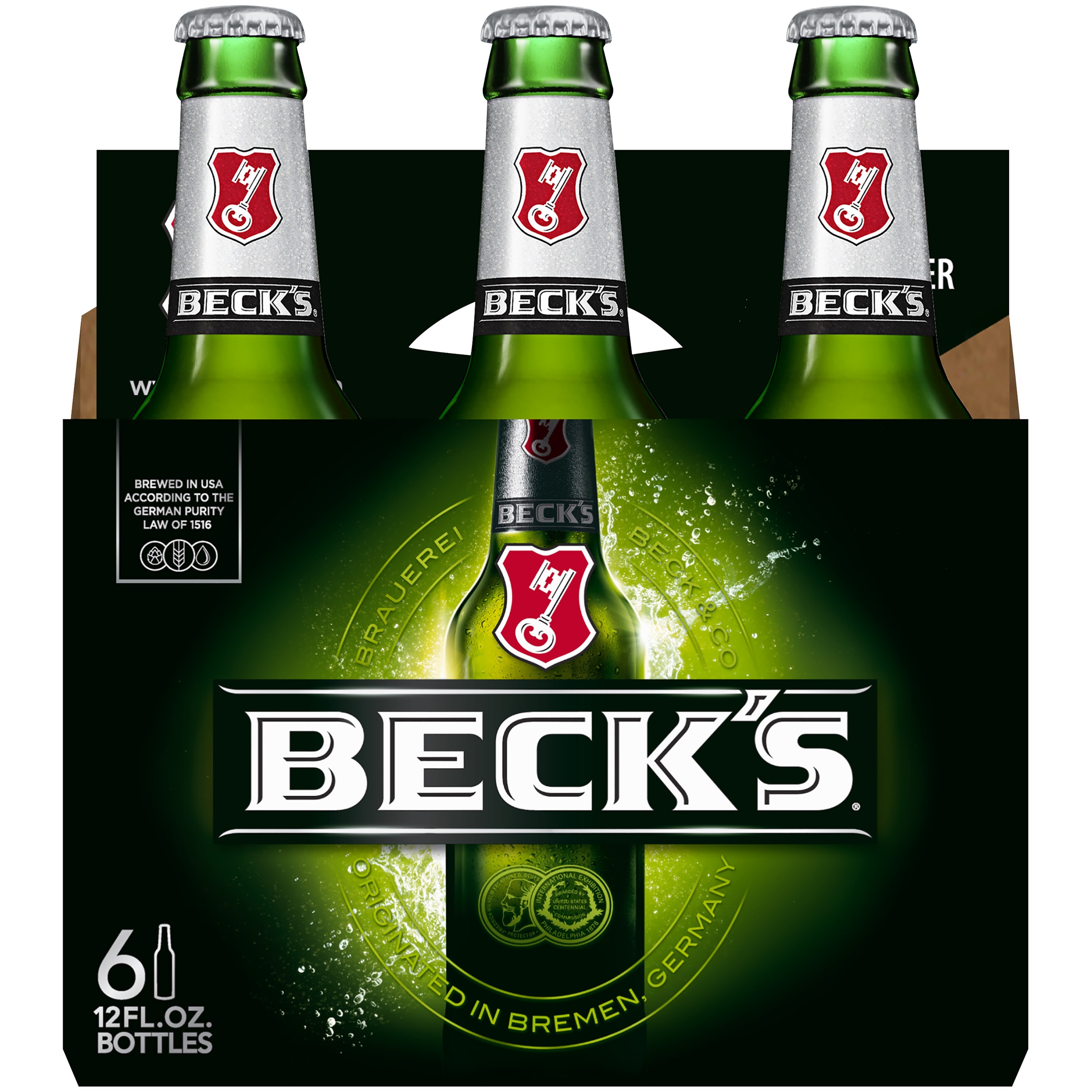BECKS  GERMAN PILSNER 12OZ BTL - 6PK