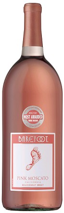 BAREFOOT  PINK MOSCATO 187ML - 4PK