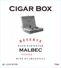 CIGAR BOX  MALBEC-750ML